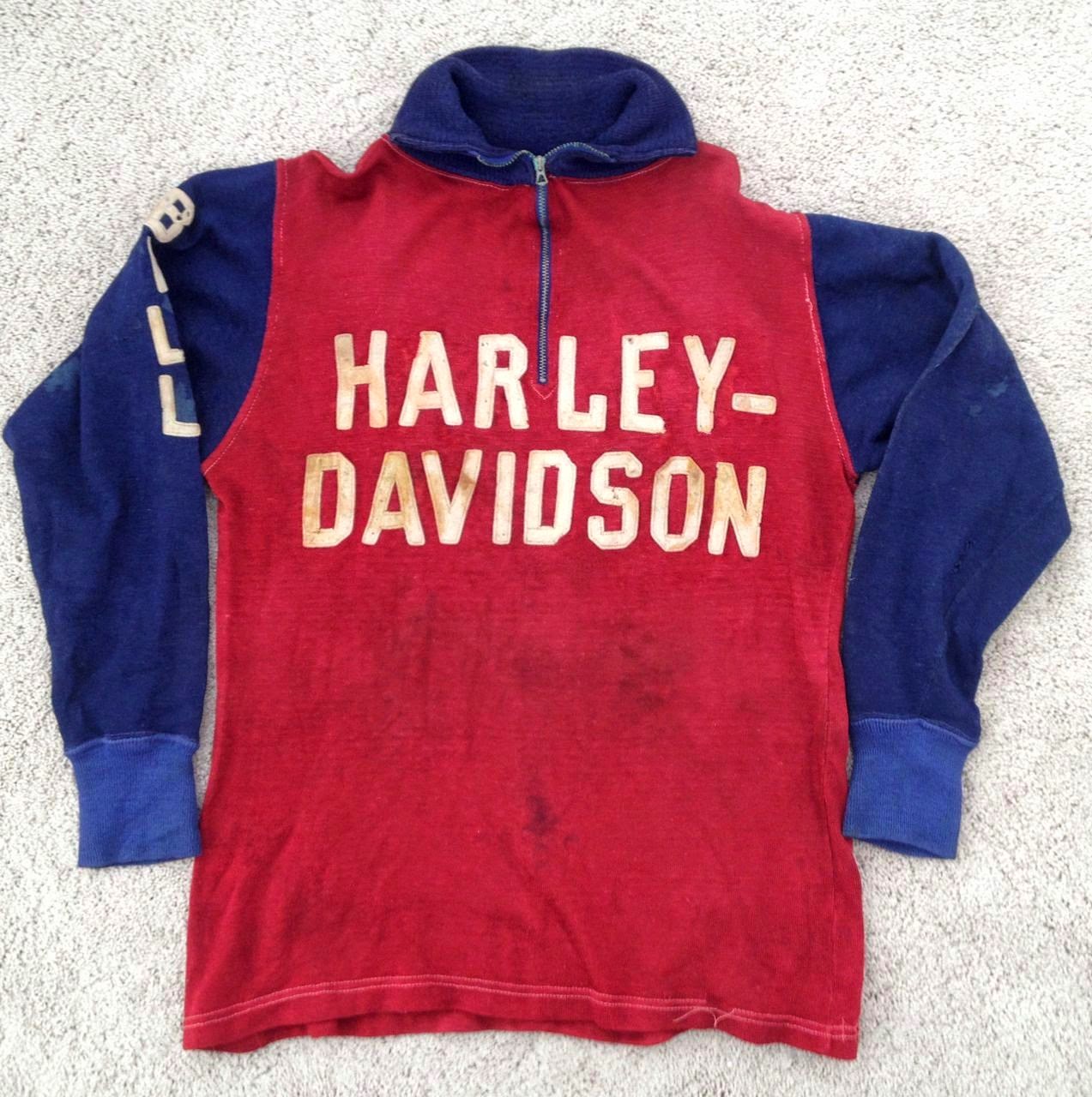 Vintage Engineer Boots 1930 S HARLEY DAVIDSON RACING SWEATER